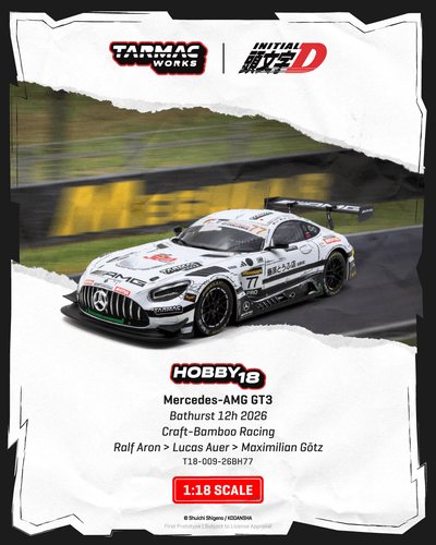 Tarmac Works 1:18 Mercedes-AMG GT3 Bathurst 12H 2026 Initial D | Pre-Order