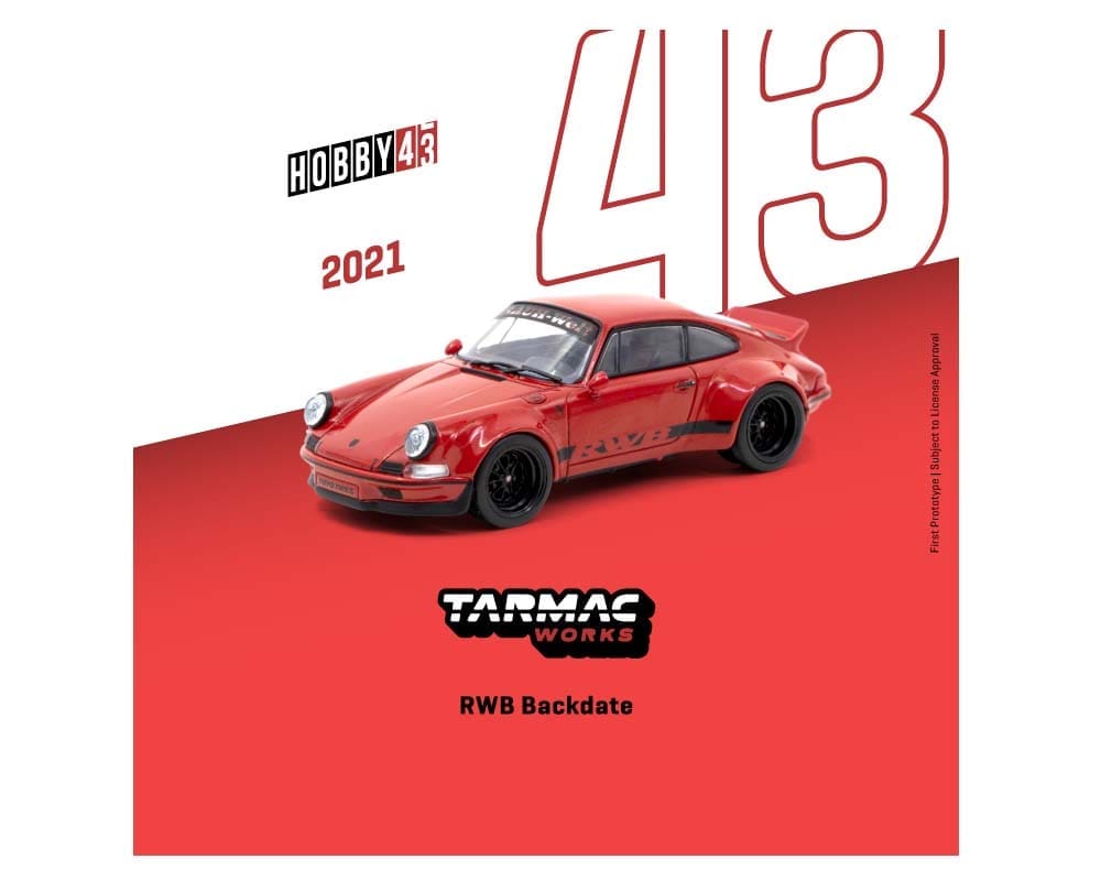 Tarmac Works 1:43 Porsche RWB Backdate in Red