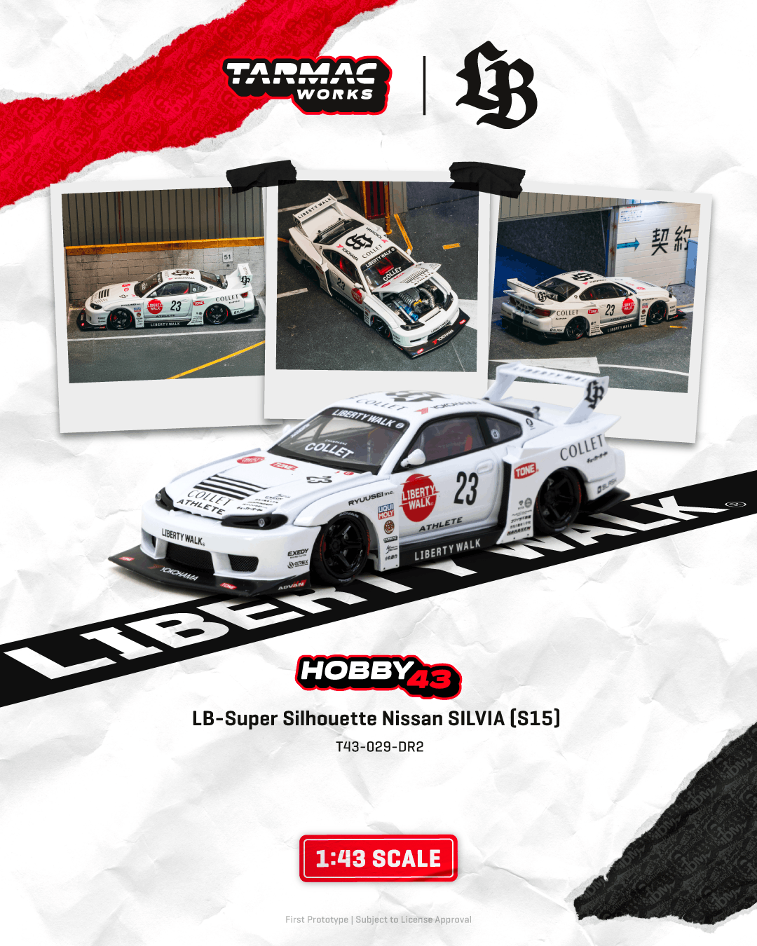 Tarmac Works 1:43 LB-Super Silhouette S15 Drift 2025 | Pre-Order