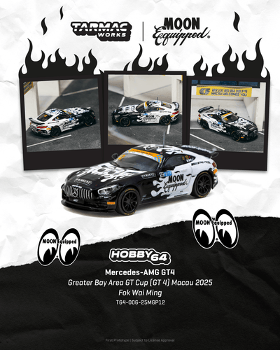 Tarmac Works 1:64 Mercedes-AMG GT4 Mooneyes Macau 2025 | Pre-Order