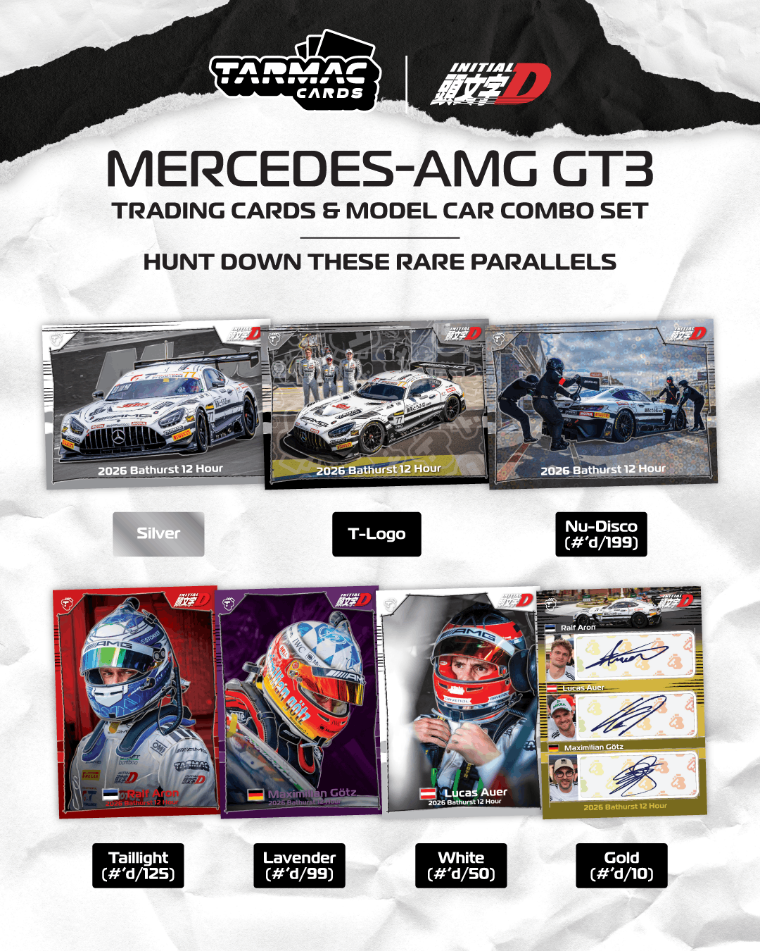 Tarmac Works 1:64 Mercedes-AMG GT3 Bathurst 12H 2026 Craft-Bamboo Racing + Trading Cards | Pre-Order