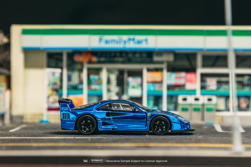 🐎 Tarmac Works 1:64 Ferrari F40 LM Blue Chrome | Pre-Order