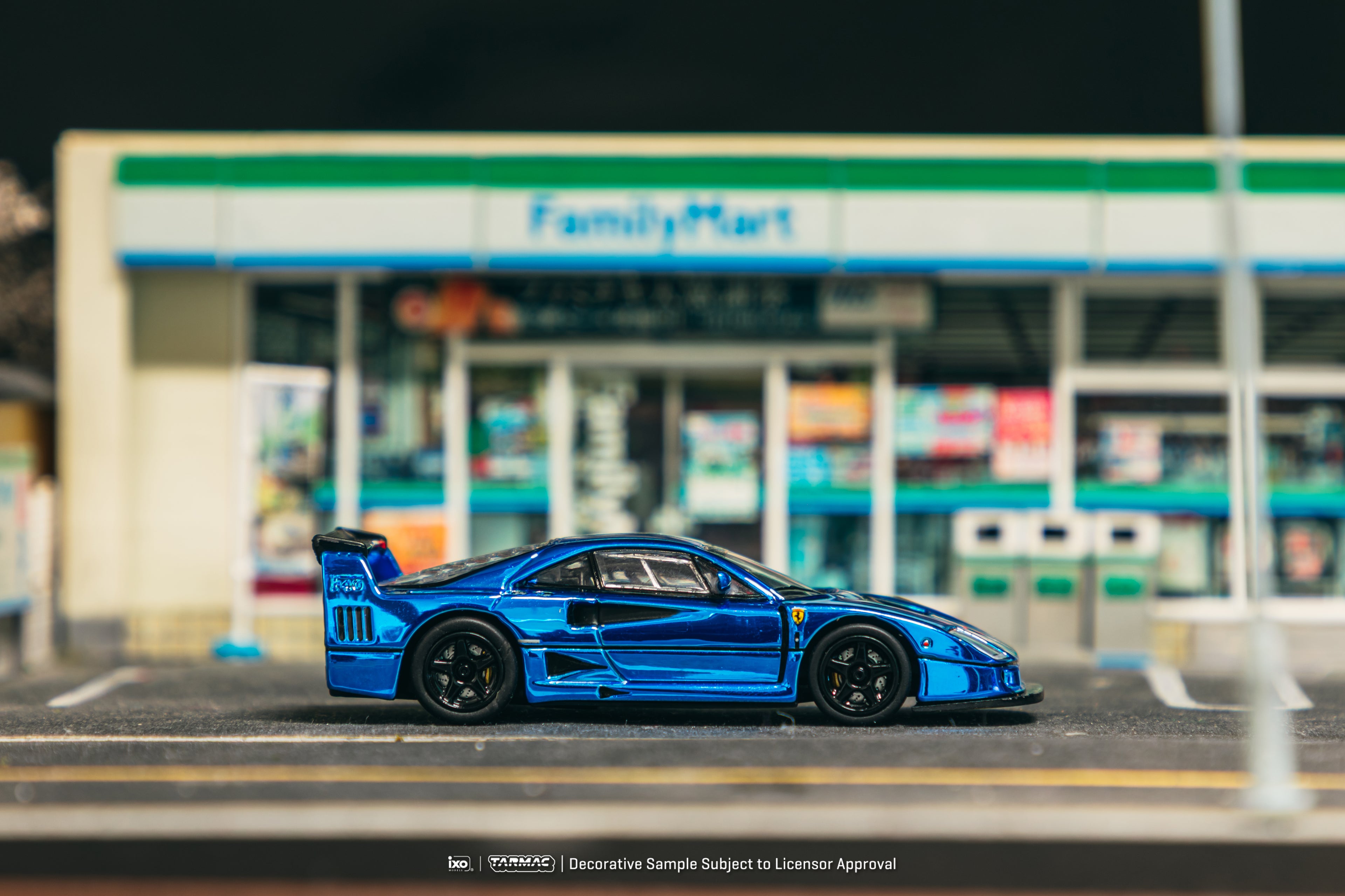 🐎 Tarmac Works 1:64 Ferrari F40 LM Blue Chrome | Pre-Order