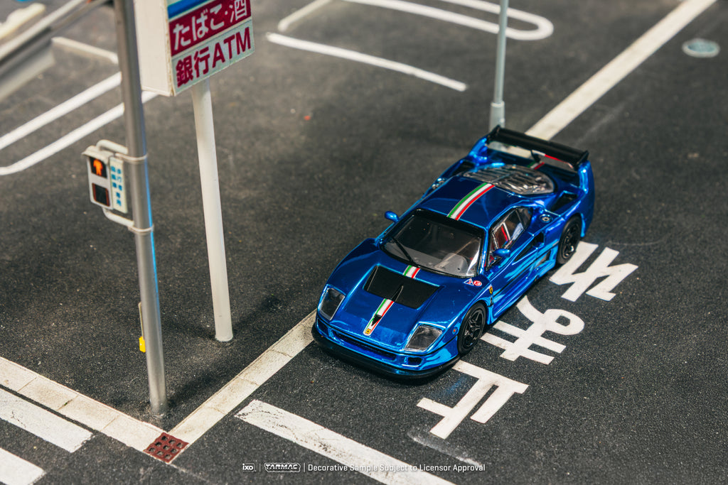 🐎 Tarmac Works 1:64 Ferrari F40 LM Blue Chrome | Pre-Order
