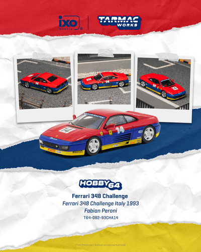 Tarmac Works 1:64 Ferrari 348 Challenge #14 Fabian Peroni | Pre-Order