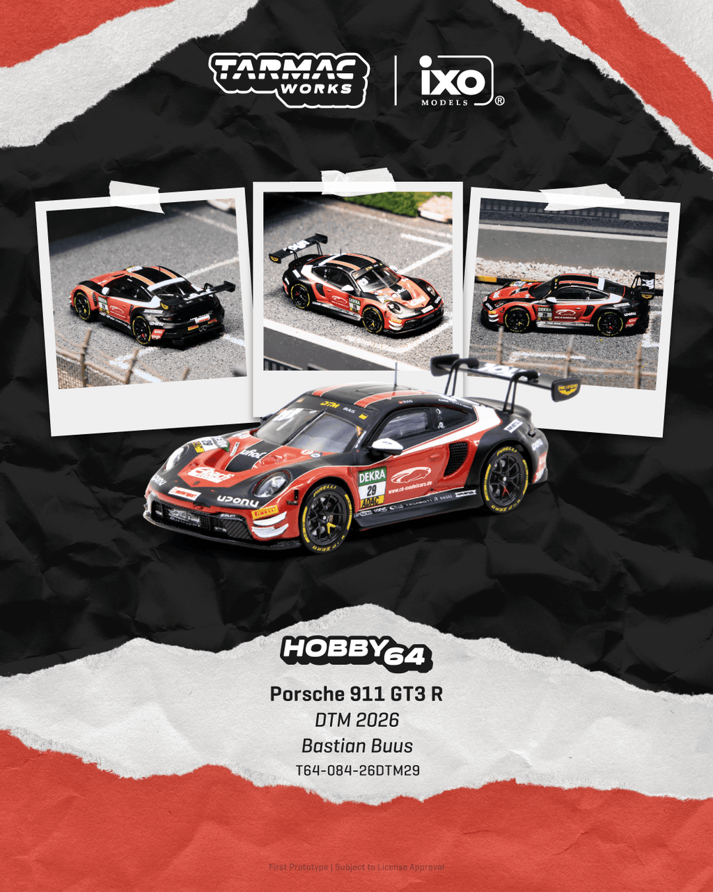 Tarmac Works 1:64 Porsche 911 GT3 R DTM 2026 | Pre-Order