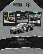 Tarmac Works 1:64 LB-KAIDO WORKS Nissan R32 Skyline Black | Pre-Order