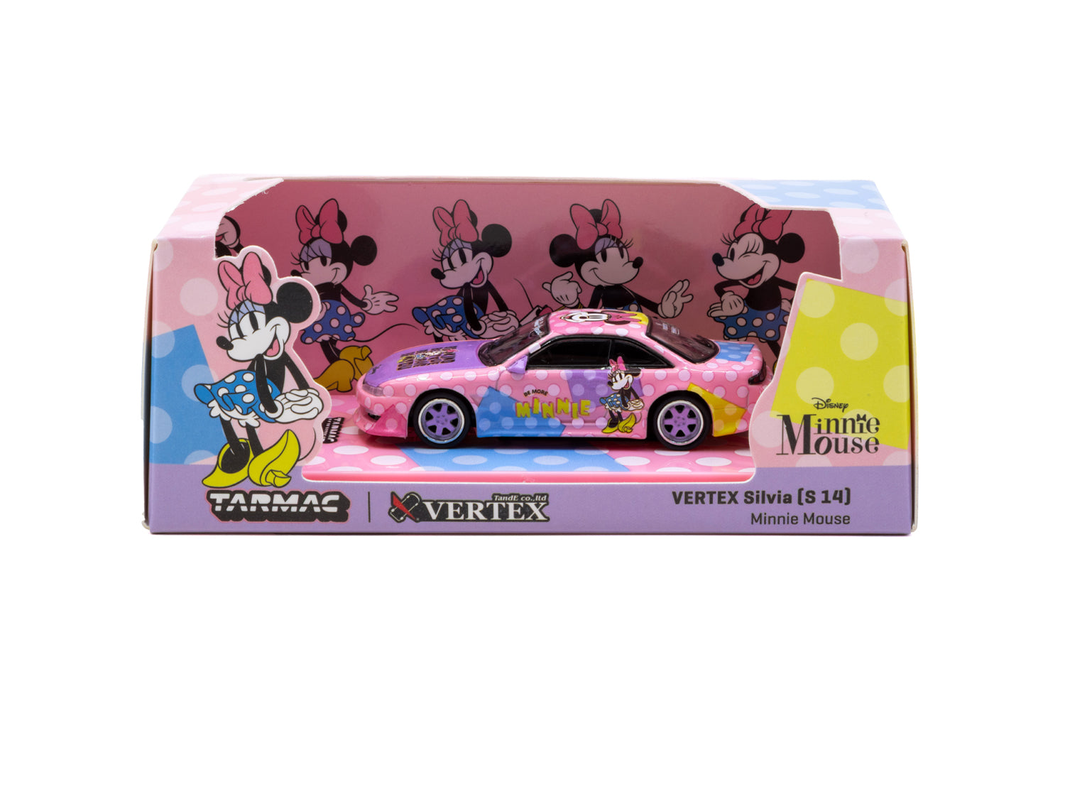 Tarmac Works 1:64 VERTEX Silvia (S14) Disney Minnie Limited Edition | Preorder