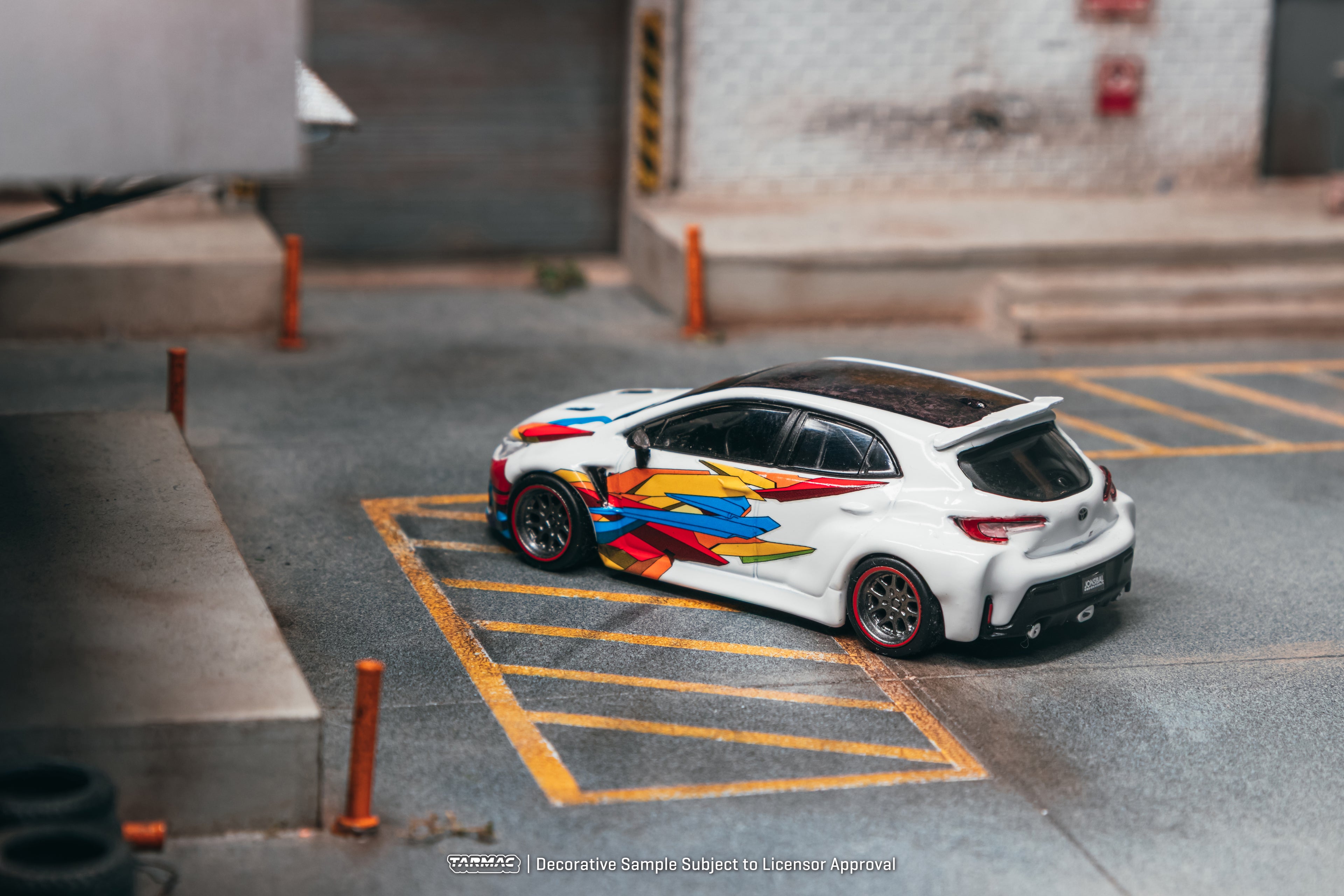 Tarmac Works 1:64 Toyota Corolla Widebody Jon Sibal in White | Pre-Order