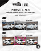 Tarmac Works 1:64 Porsche 959 White Trading Card Combo Set | Pre-Order