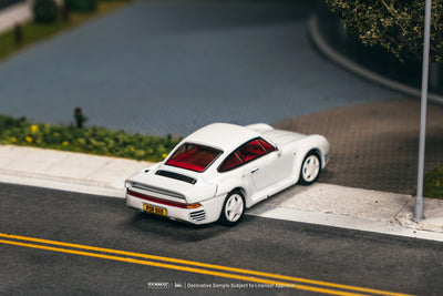 Tarmac Works 1:64 Porsche 959 White Trading Card Combo Set | Pre-Order