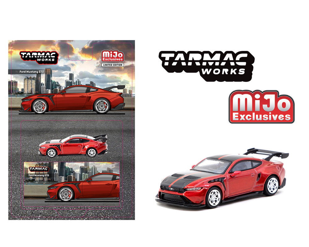 Tarmac Works 1:64 Ford Mustang GTD in Red | Preorder