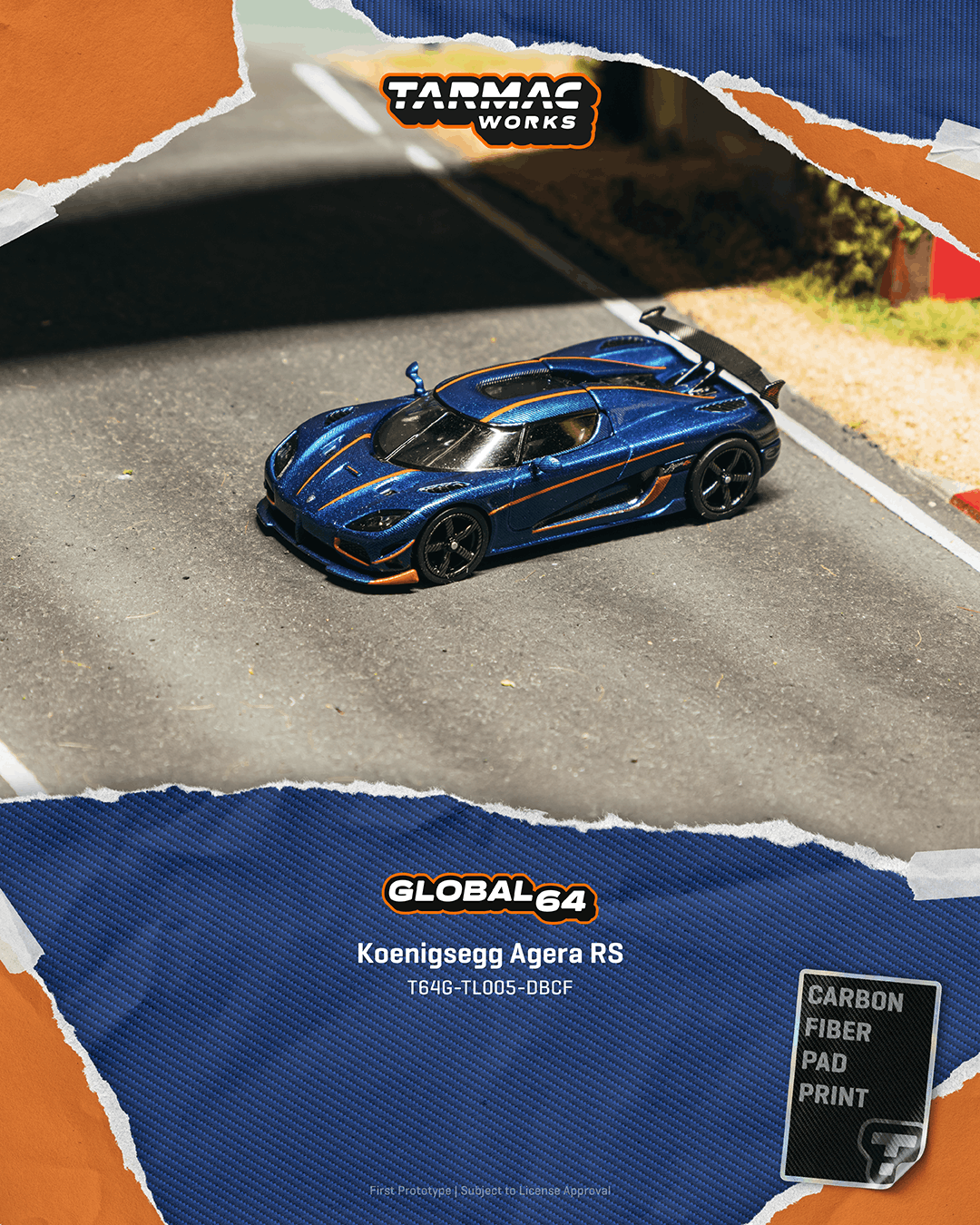 Tarmac Works 1:64 Koenigsegg Agera RS in Blue Carbon | Pre-Order