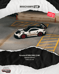 Tarmac Works x MiniChamps 1:64 Porsche 911 GT3 RS MR in Black & White | Pre-Order