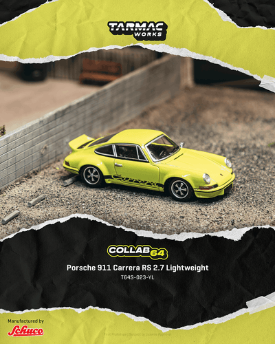 Tarmac Works 1:64 Porsche 911 Carrera RS 2.7 LW in Yellow | Pre-Order