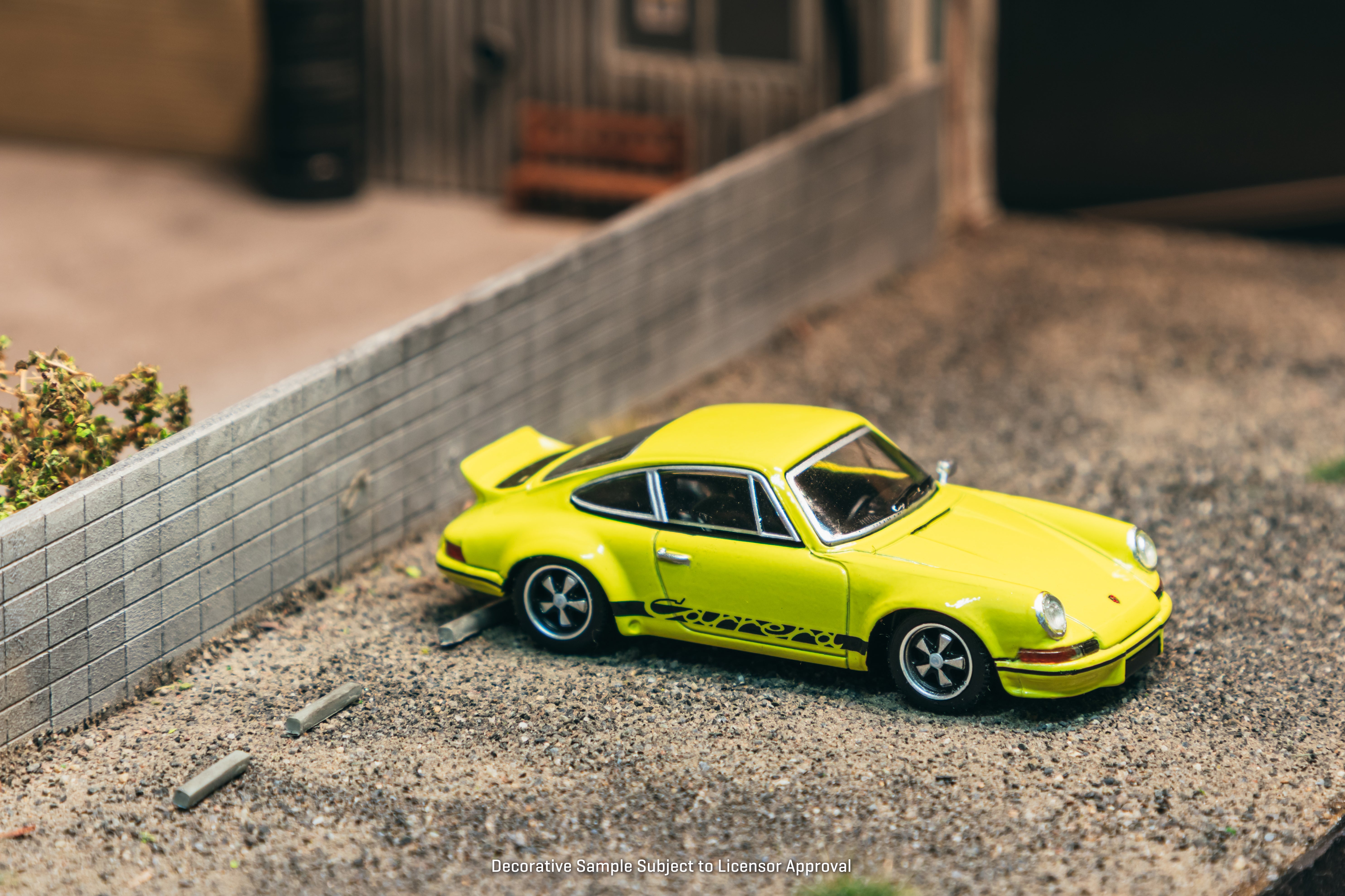 Tarmac Works Porsche 911 Carrera RS 2.7 Yellow 1:64 Diecast Model