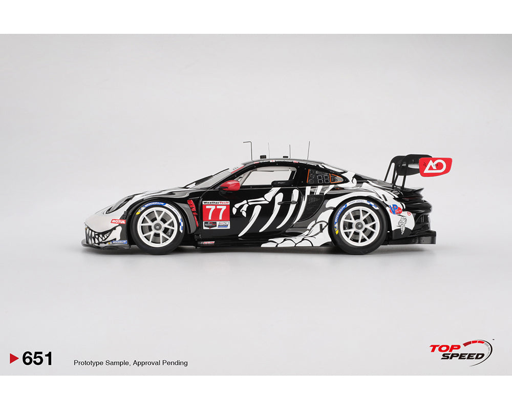 Top Speed 1:18 Porsche 911 GT3 R AO Racing  #77 IMSA 2025 | Preorder