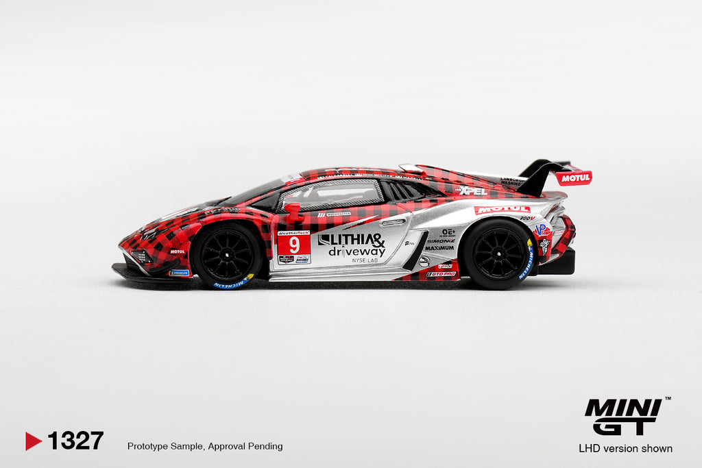 Mini GT 1:64 Lamborghini Huracán GT3 EVO2 #9 Pfaff IMSA | Pre-Order