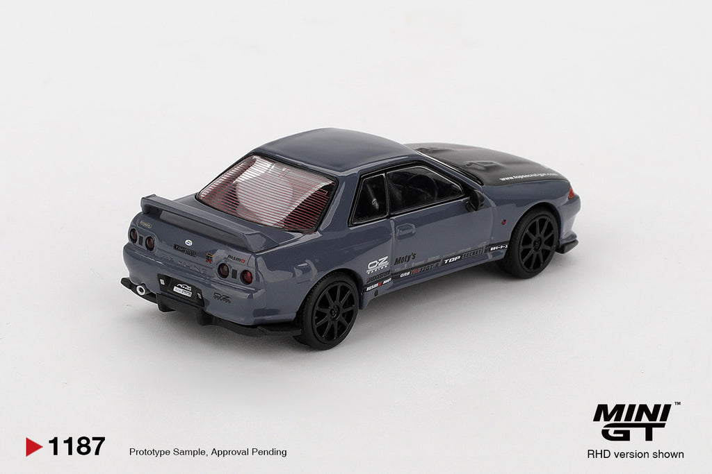 Mini GT 1:64 Nissan Skyline GT-R Top Secret VR32 in Stealth Grey | Pre-Order