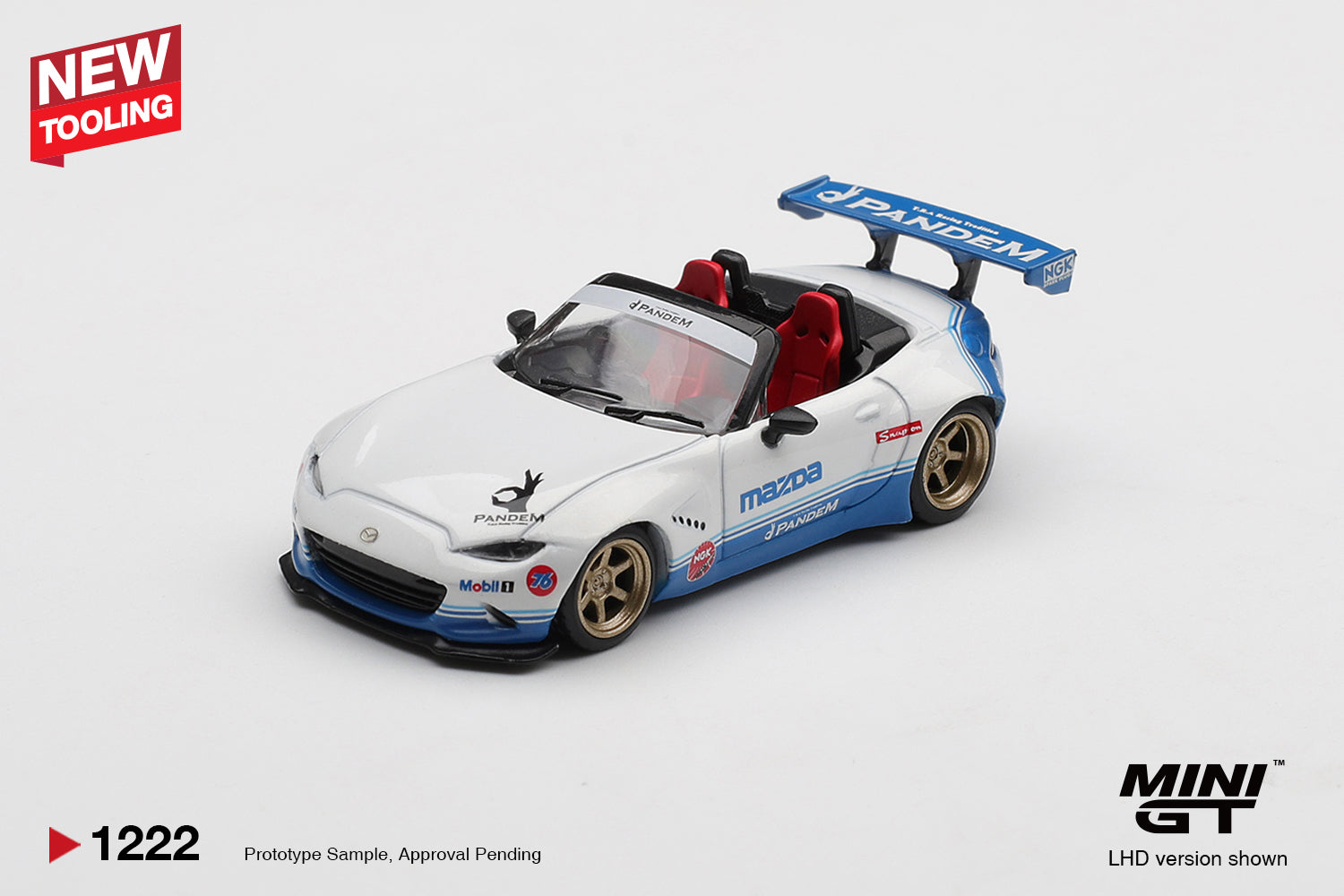 Mini GT 1:64 Mazda MX-5 ND Pandem IMSA in White | Pre-Order