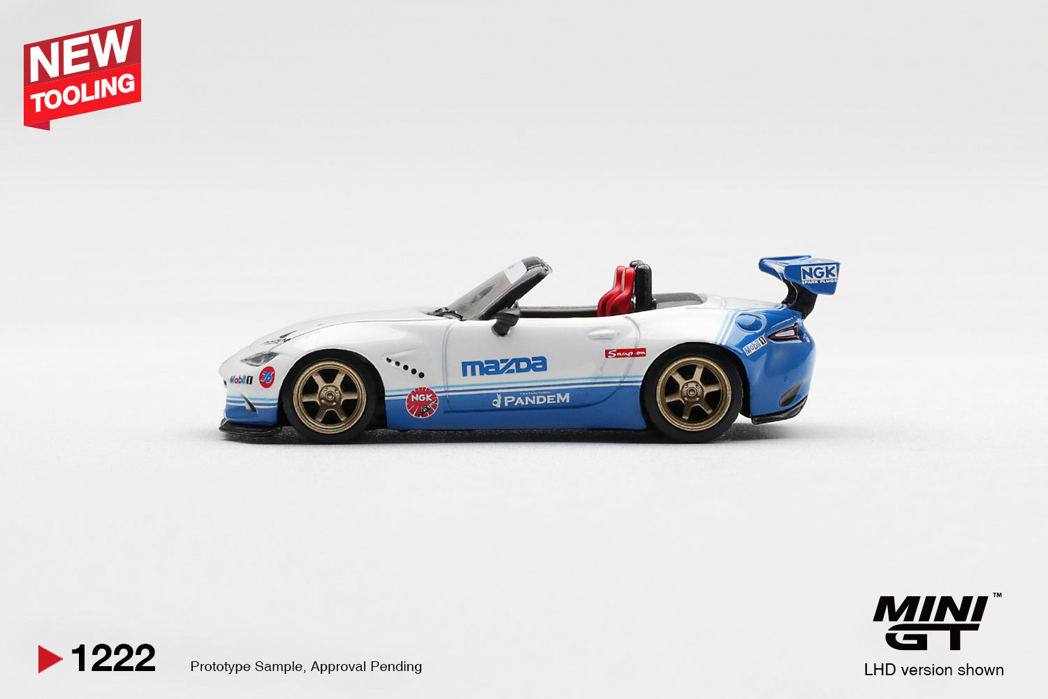 Mini GT 1:64 Mazda MX-5 ND Pandem IMSA in White | Pre-Order