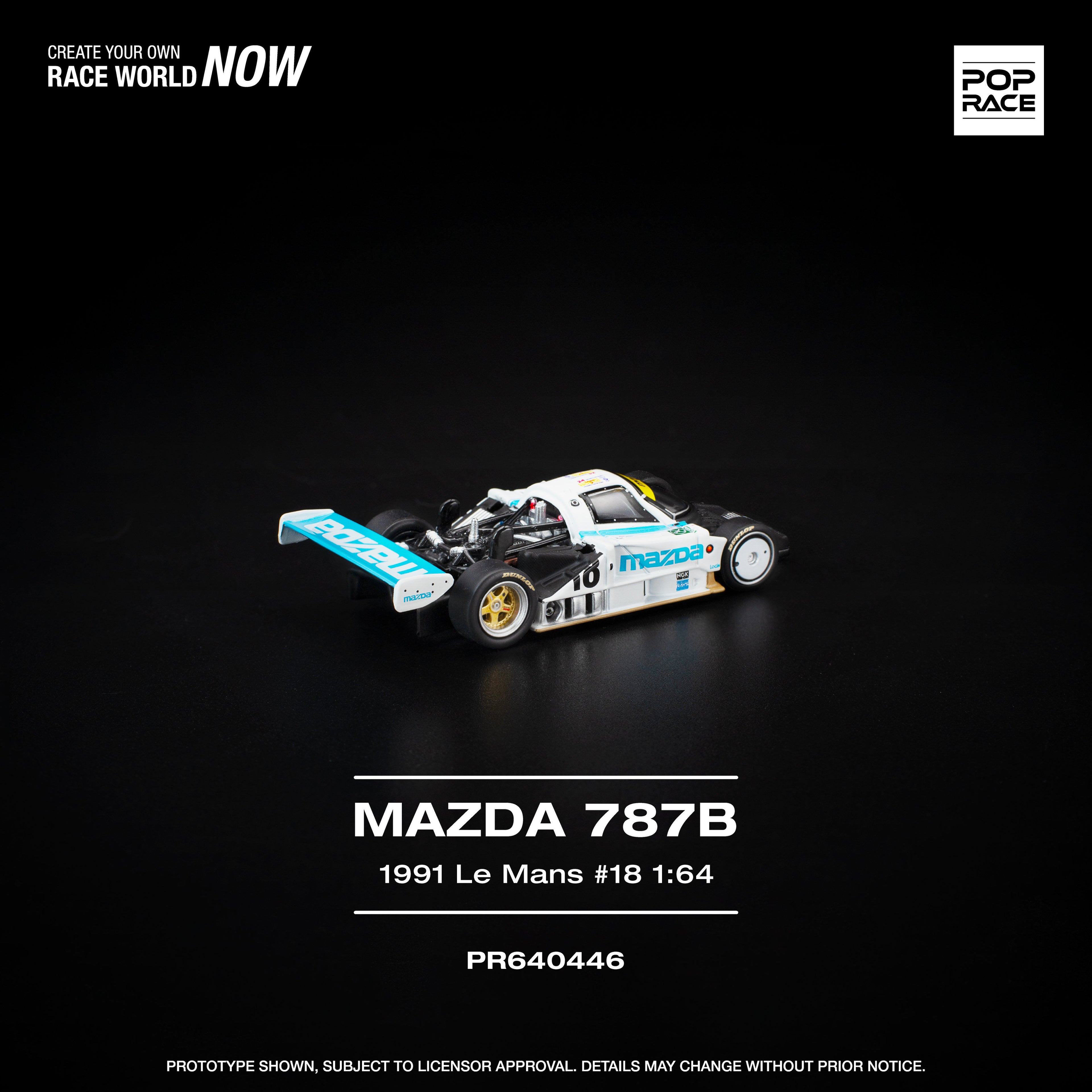 Pop Race 1:64 Mazda 787B – 1991 Le Mans 24H #18 | Pre-Order