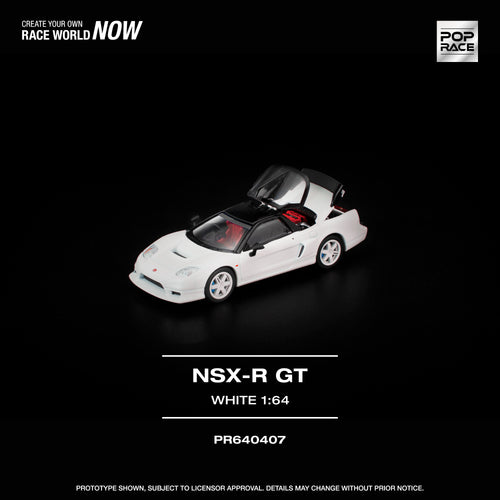 Pop Race 1:64 Honda NSX-R GT in White PR640407 | Pre-Order 