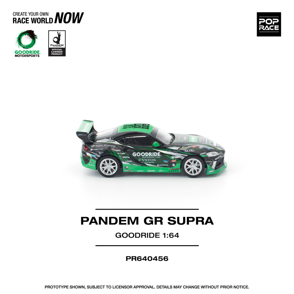 Pop Race 1:64 GOODRIDE PANDEM GR Supra in Green | Pre-Order