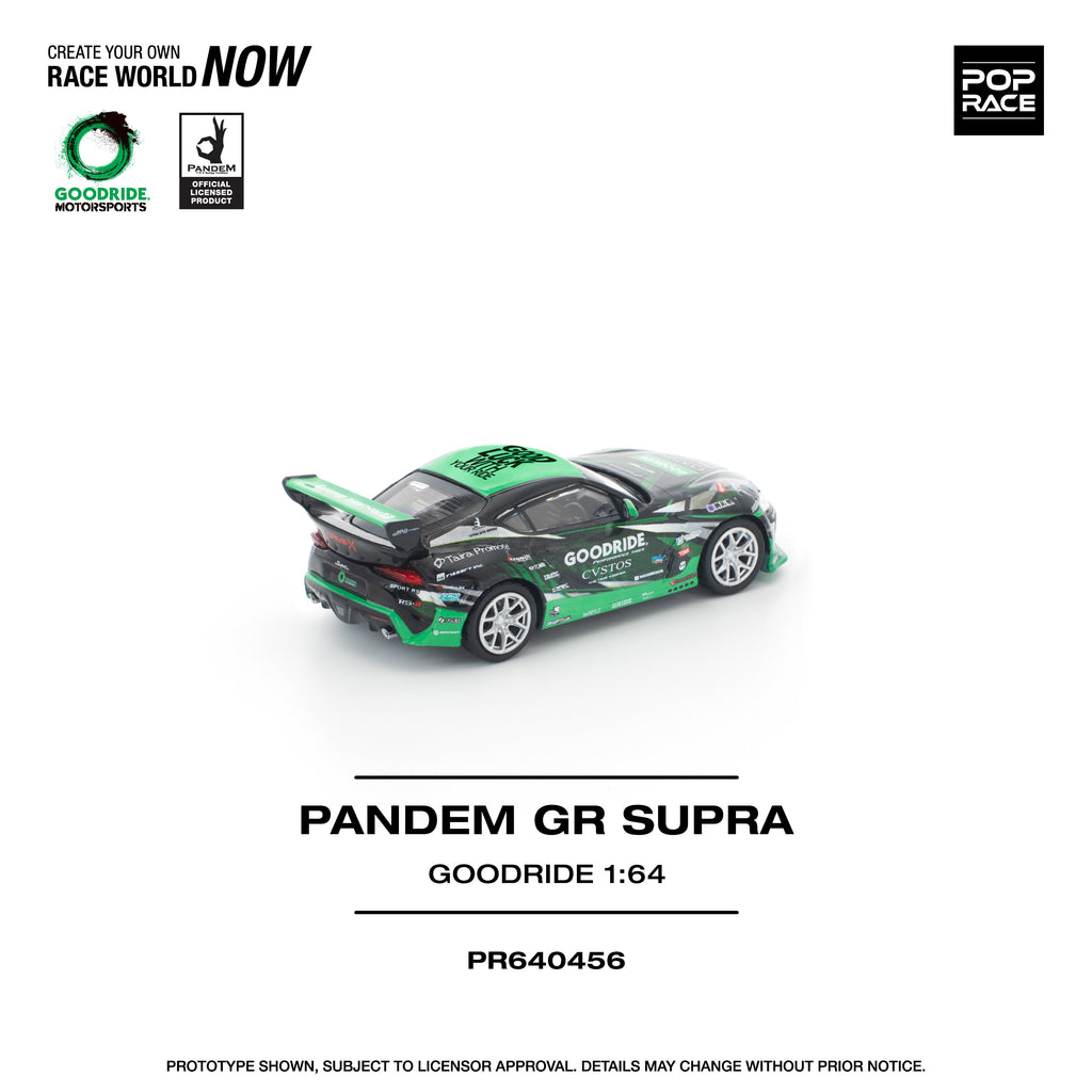 Pop Race 1:64 GOODRIDE PANDEM GR Supra in Green | Pre-Order