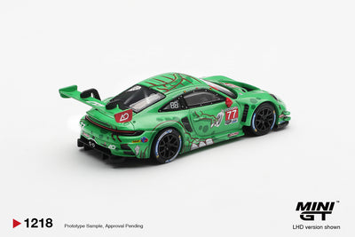 Mini GT 1:64 Porsche 911 GT3 R #77 AO Racing “Rexy with braces” | Pre-Order