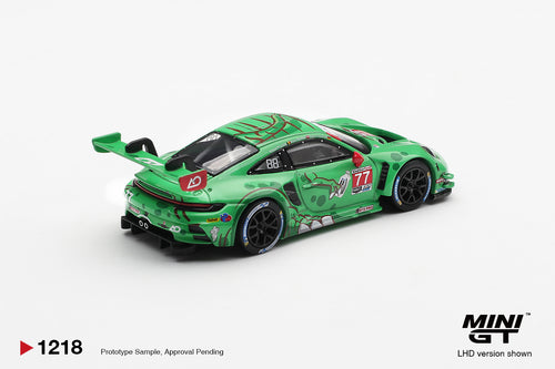 Mini GT 1:64 Porsche 911 GT3 R (992) #77 AO Racing “Rexy” 2025 Sebring 12H Winner | Pre-Order