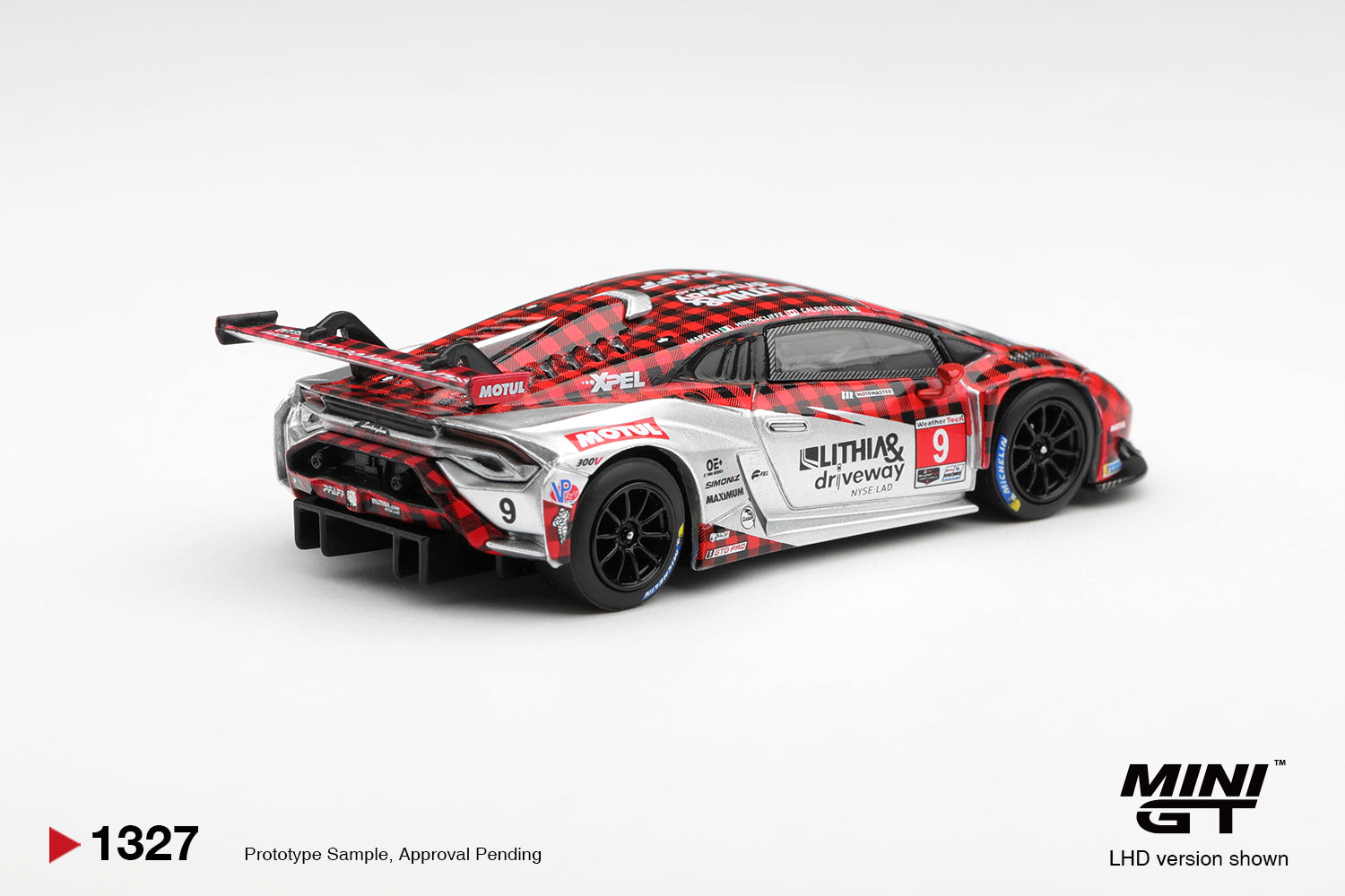 Mini GT 1:64 Lamborghini Huracán GT3 EVO2 #9 Pfaff IMSA | Pre-Order