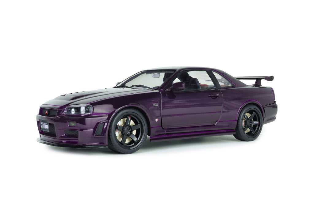 Solido 1:18 Nissan Skyline GT-R (BNR34) Z-Tune in Midnight Purple