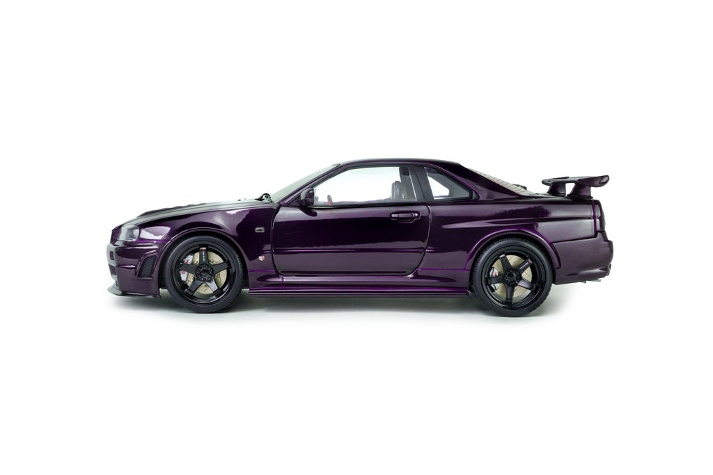 Solido 1:18 Nissan Skyline GT-R (BNR34) Z-Tune in Midnight Purple