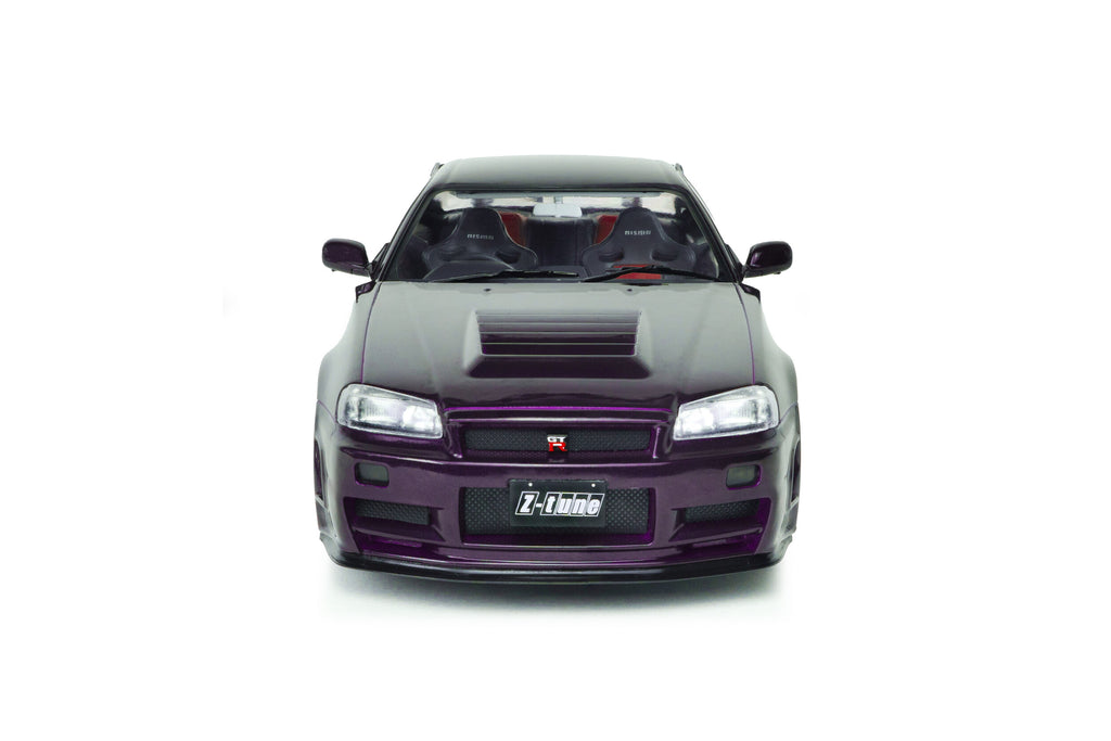 Solido 1:18 Nissan Skyline GT-R (BNR34) Z-Tune in Midnight Purple