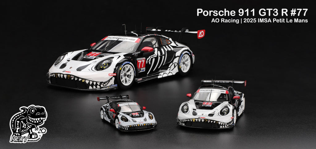 Mini GT 1:64 Porsche 911 GT3 R #77 AO Racing 2025 IMSA | Preorder